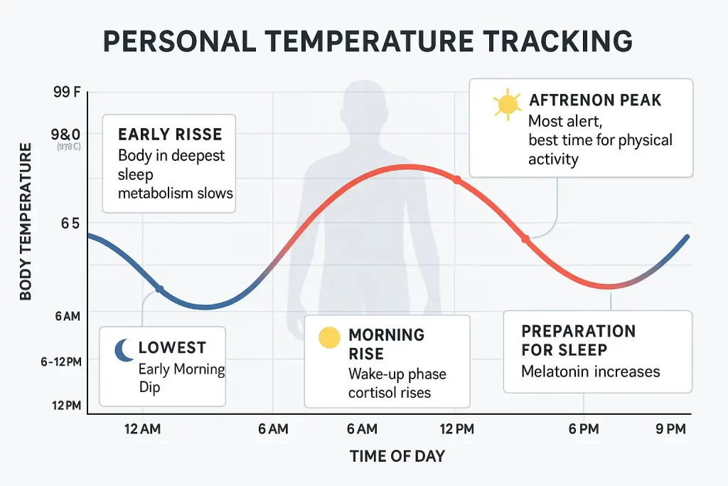 Body temperature norms night
