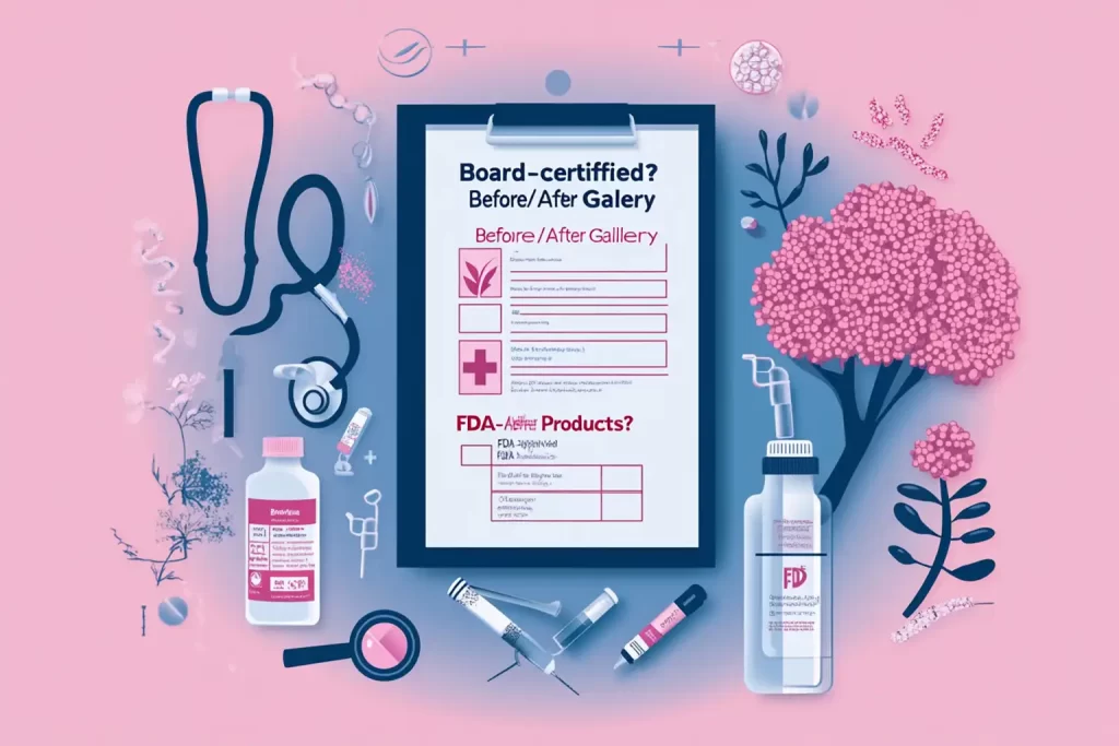 Checklist for selecting a qualified Botox lip flip provider
